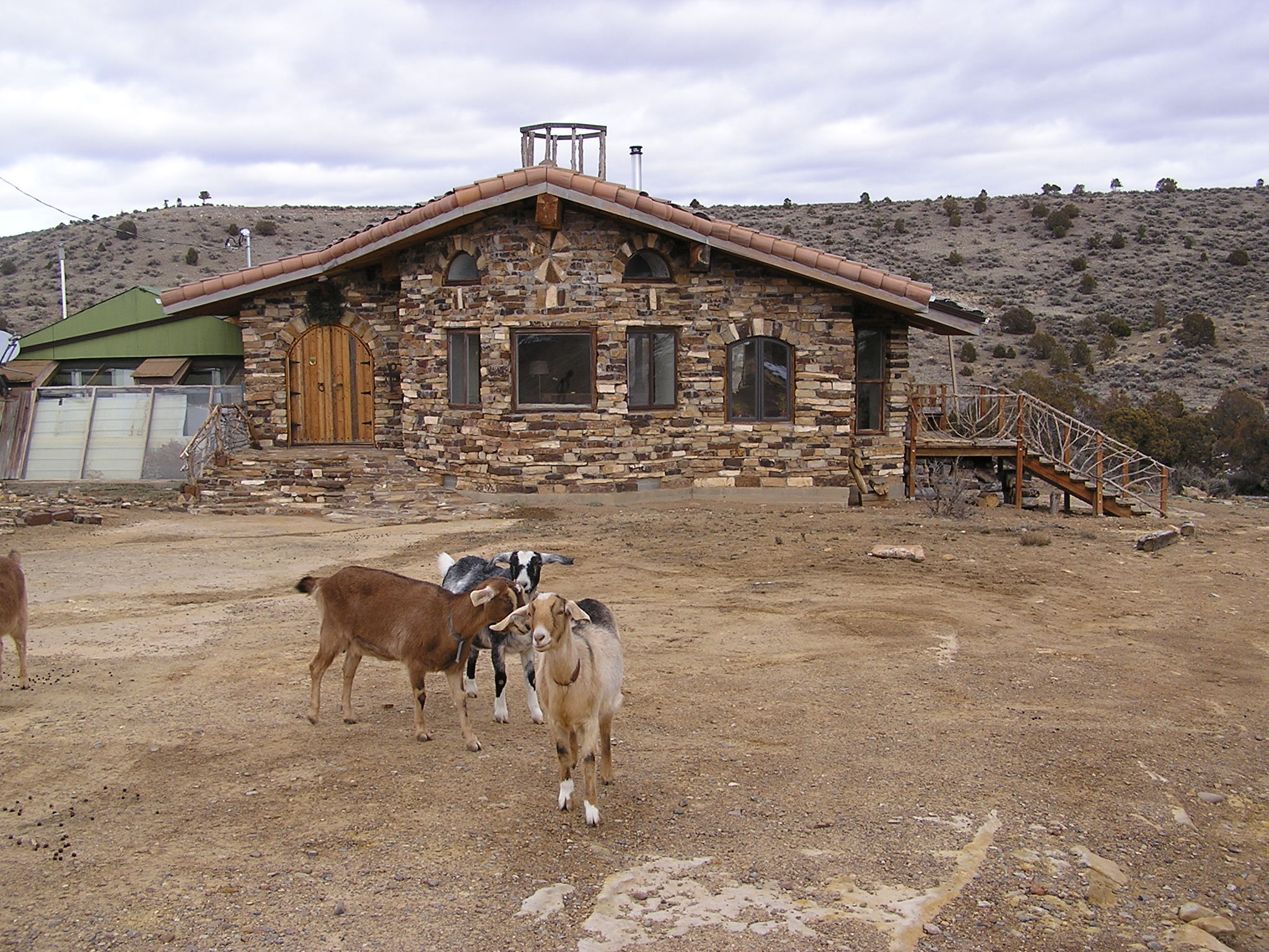 This image has an empty alt attribute; its file name is house-with-goats.jpg